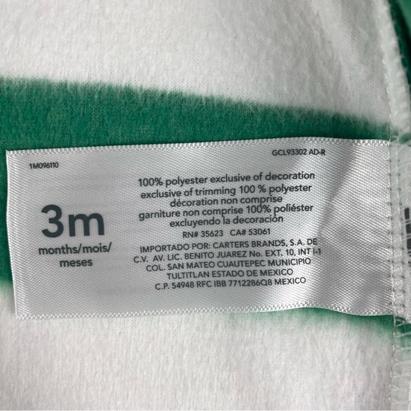 NWT Carters Fleece Reindeer Christmas Pajamas - Size 3M - Picture 4 of 7